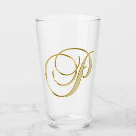 Glass Gold Monograma P