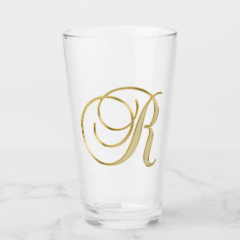 Glass Gold Monograma R