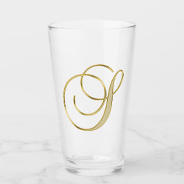 Glass Gold Monograma S