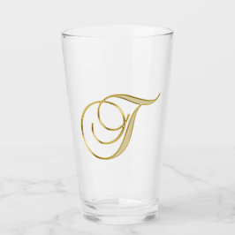 Glass Gold Monograma T