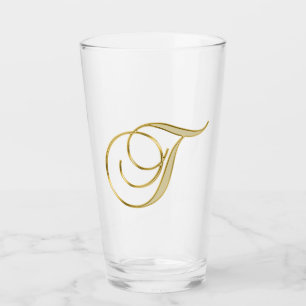 Glass Gold Monograma T