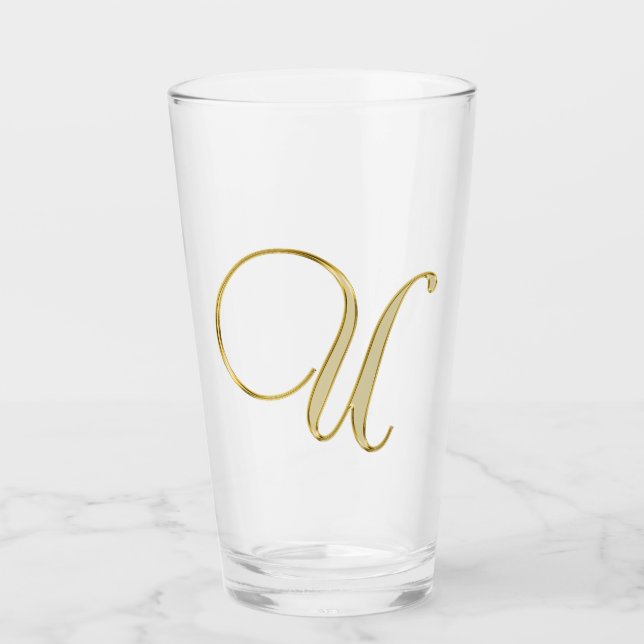 Glass Gold Monograma U (Anverso)