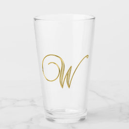 Glass Gold Monograma W