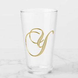 Glass Gold Monograma Y