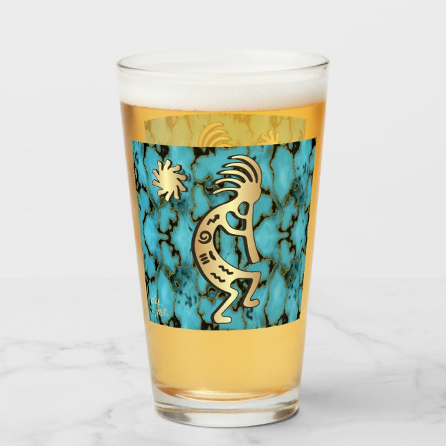 Glass Gold Southwest Kokopelli (Anverso (lleno))
