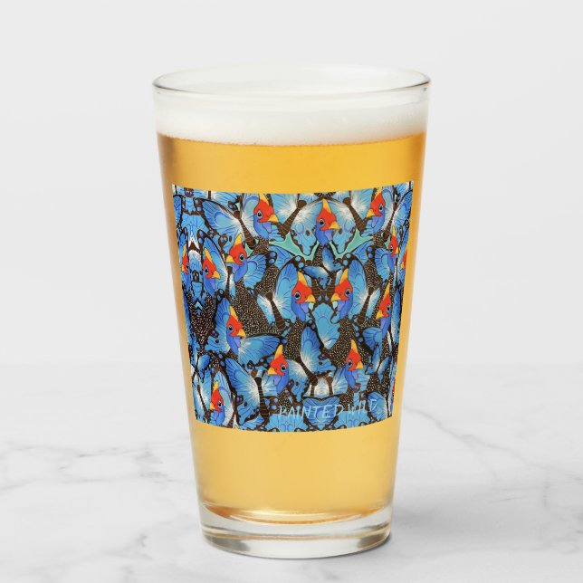 Glass Kanga Blue Beer (Anverso (lleno))