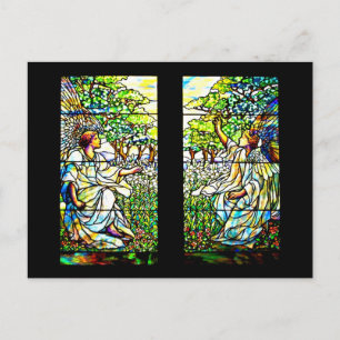 Glass-Louis Tiffany 13 con manchas postales