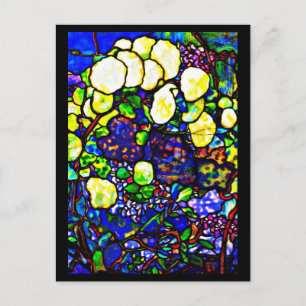 Glass-Louis Tiffany 14 con manchas postales