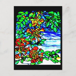 Glass-Louis Tiffany 2 con manchas postales