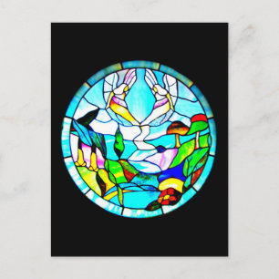 Glass-Louis Tiffany 3 con manchas postales