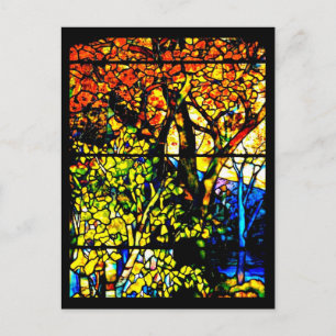 Glass-Louis Tiffany 8 con manchas postales