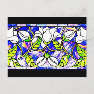 Glass-Louis Tiffany con manchas postales 16