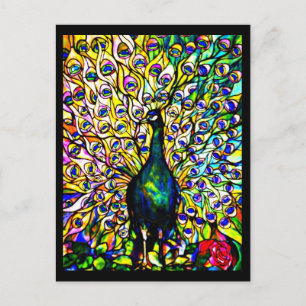 Glass-Louis Tiffany con manchas postales 19