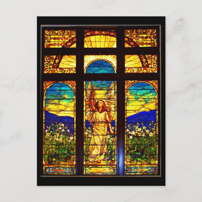 Glass-Tiffany 10 con manchas postales (Anverso)