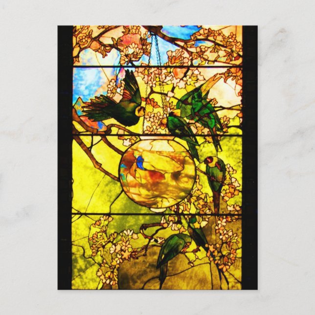 Glass-Tiffany 1 con manchas postales (Anverso)