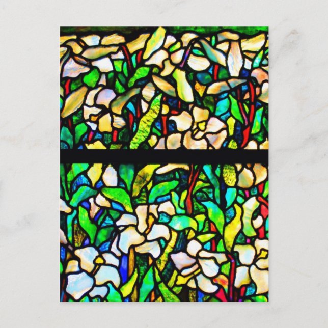 Glass-Tiffany con manchas postales 14 (Anverso)