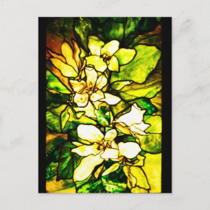 Glass-Tiffany de postales manchado 2