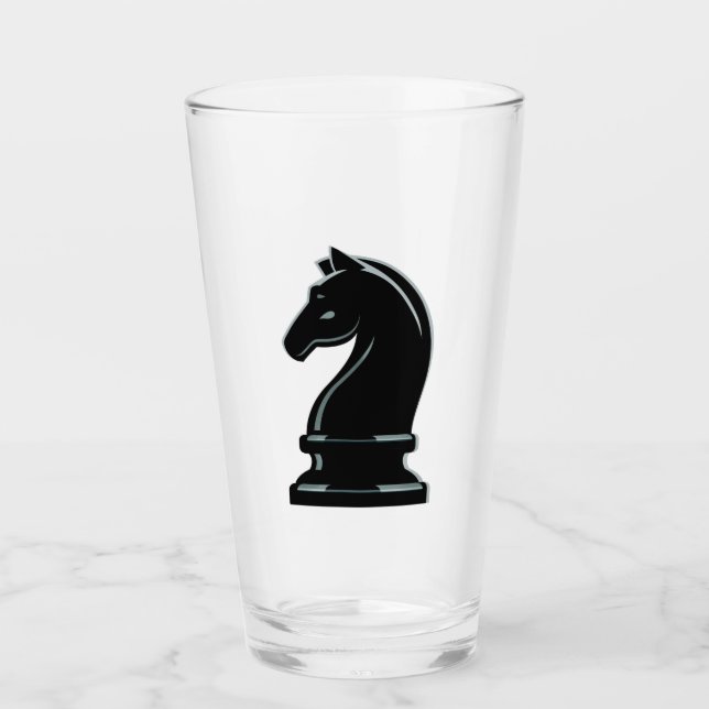 Glass Tumbler Chess 16 onz (Anverso)