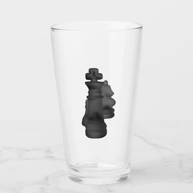 Glass Tumbler Chess 16 onz (Anverso)