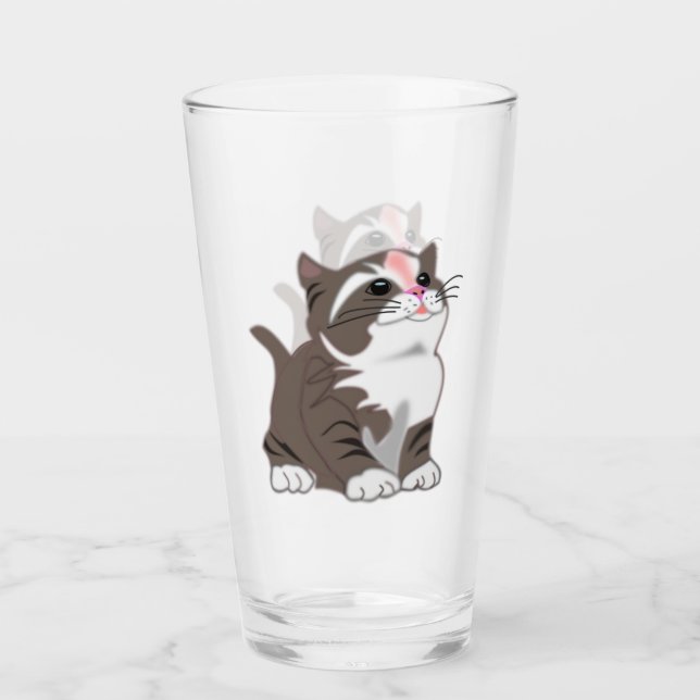 Glass with Little Kitten (Anverso)
