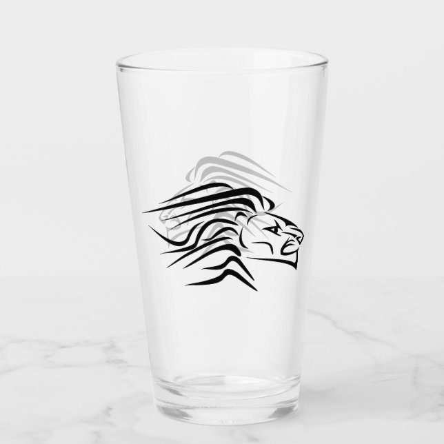 Glass with Running Lion (Anverso)