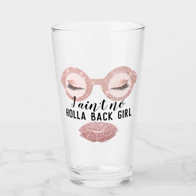 Glasses Girly Rosa Funny Único Eyelash Makup (Anverso)