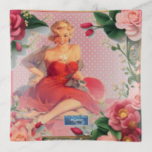 GlassTray RoseFramed (Lady in Red)RFPMDesigns ©️ 2