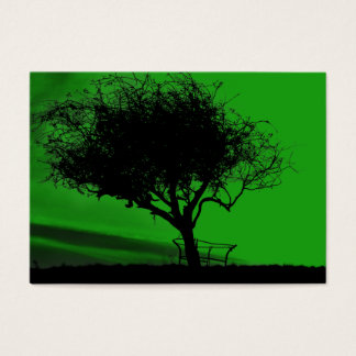 Glastonbury Hawthorn. Árbol en la colina. Negro ve