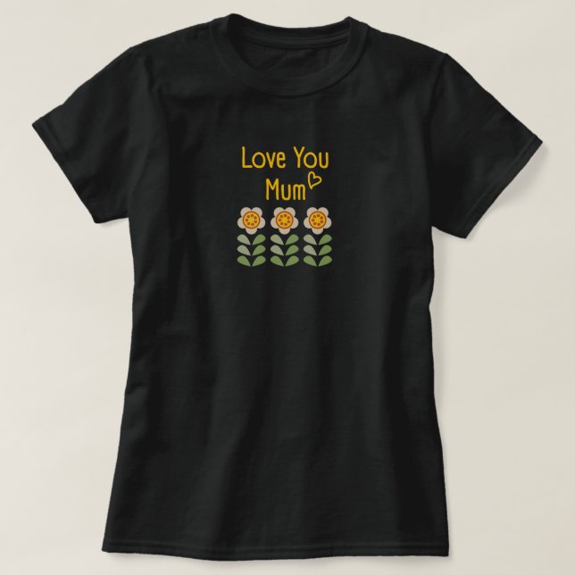 Gleam Glade - Camiseta Floral del Día de la Madre (Diseño del anverso)