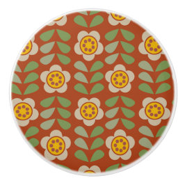 GLEAM GLADE - Pomo de cerámica floral