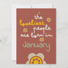 GLEAM GLADE - Tarjeta de invitación floral de cump