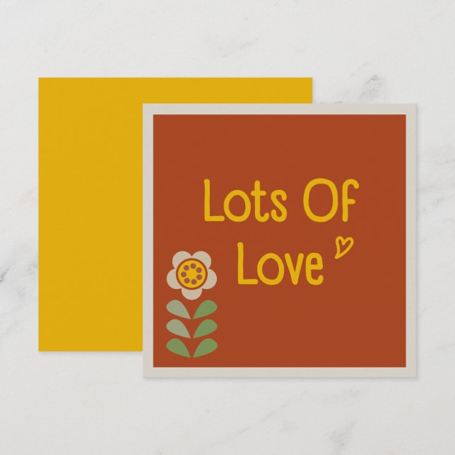 GLEAM GLADE - Tarjeta de invitación floral para el (Anverso / Reverso)