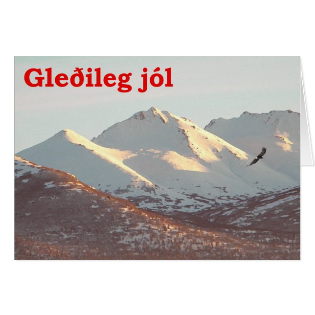 Gleðileg Jól - Águila de Invierno (Anverso (Horizontal))