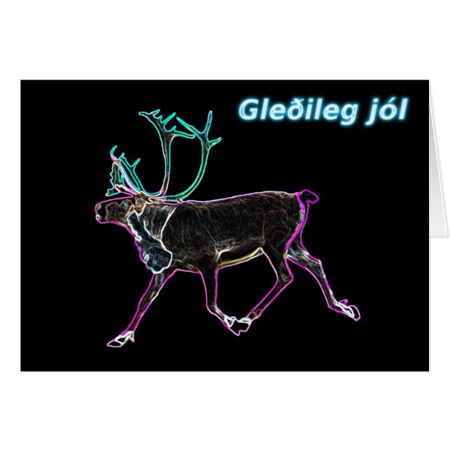 Gleðileg jól - Caribou Eléctrico (Anverso (Horizontal))