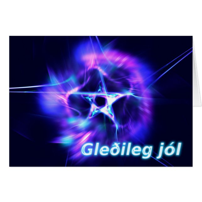Gleðileg jól - Estrella brillante (Anverso (Horizontal))