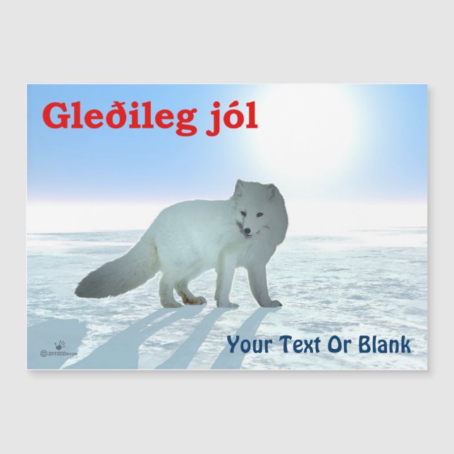 Gleðileg Jól - Fox Ártica (Anverso)