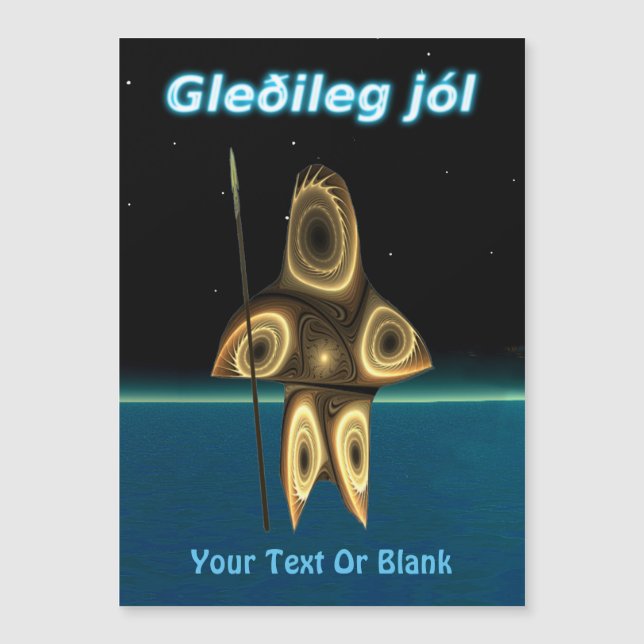 Gleðileg jól - Fractal Inuit Hunter (Anverso)