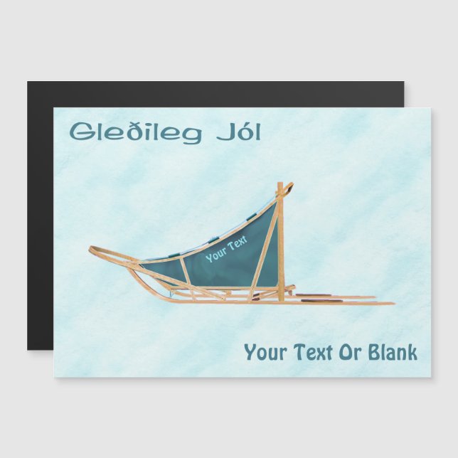 Gleðileg Jól - Perro En Nieve (Anverso/Reverso)