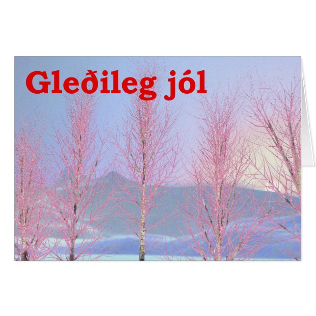 Gleðileg jól - Raspberry Creme Birch (Anverso (Horizontal))