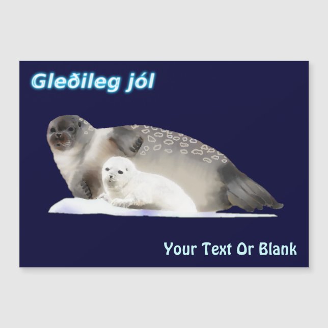 Gleðileg Jól - Sello de anillo (Anverso)