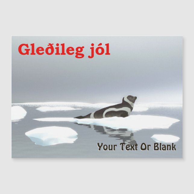 Gleðileg Jól - Sello de cinta (Anverso)