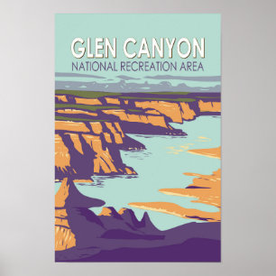 Glen Canyon Lake Powell Viajes Arte Vintage