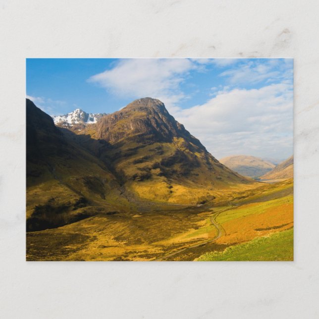 Glen Coe, postal de Escocia (Anverso)