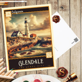 Glendale, California | Tarjeta Postal Antigua
