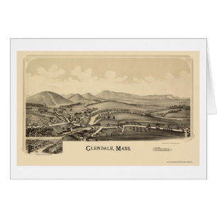 Glendale, mapa panorámico de las MAMÁES - 1890