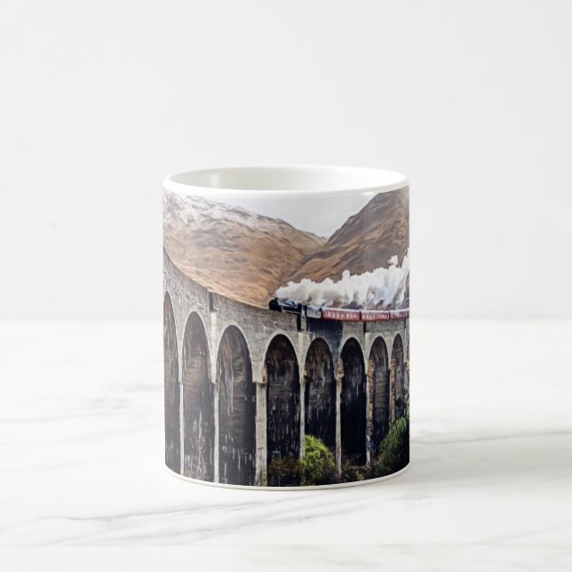 Glenfinnan viaductor tren de vapor taza de café (Centro)