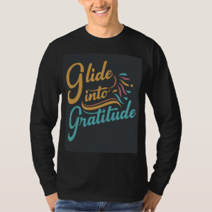 Glide into Gratitude: Diseño de camisetas para niñ