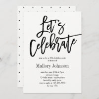 Glimmer apabullado celebremos la invitación a la f