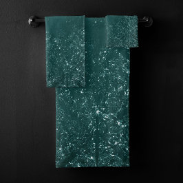 Glimmery Verde azulada Grunge | Rich Dark Green Gl