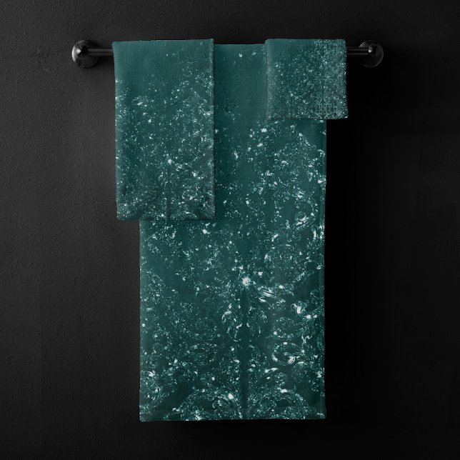 Glimmery Verde azulada Grunge | Rich Dark Green Gl (Subido por el creador)